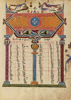 Khizan Mesrop Of Prints: Canon Table Page; Gospel Book, 1615. Creator: Mesrop of Khizan