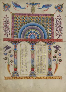 Canon Table Page; Zeyt'un Gospels, 1256. Creator: T'oros Roslin