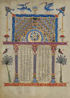 Canon Table Page; Zeyt'un Gospels, 1256. Creator: T'oros Roslin