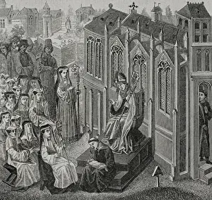 Jean Prints: Canonesses gathered in Nivelles