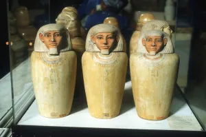 Storage Prints: Canopic Jars, Ancient Egyptian, 26th dynasty, 664-525 BC