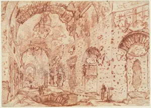 Tivoli Prints: The Canopus of the Villa Adriana at Tivoli