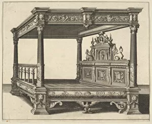De Vries Gallery: Canopy Bed from Verscheyden Schrynwerck (...) [ Plusieurs Menuiseries (...) ], 1658