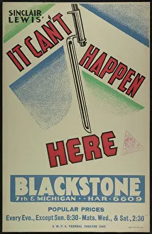 John C Prints: It Can't Happen Here, Chicago, 1936. Creator: Unknown