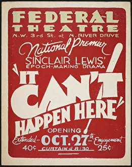 It Can't Happen Here, Miami, FL, 1936. Creator: Unknown
