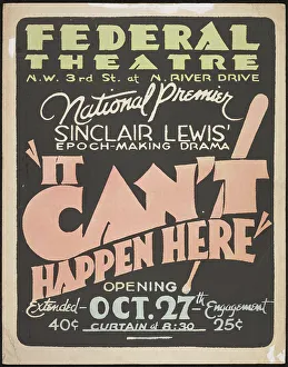 John C Prints: It Can't Happen Here, Miami, FL, 1936. Creator: Unknown