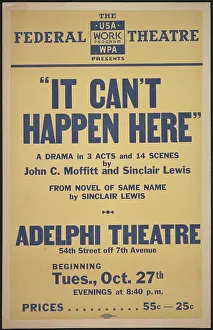 It Can't Happen Here, New York, 1936. Creator: Unknown