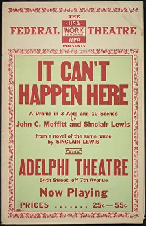 It Can't Happen Here, New York, 1936. Creator: Unknown
