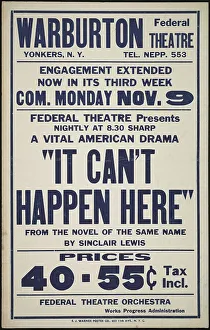 Warburton Theatre Prints: It Can't Happen Here, Yonkers, NY, [193-]. Creator: Unknown
