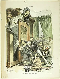 Newsprint Prints: They Can't Keep Him Hid, from Puck, n.d. Creator: Louis Dalrymple