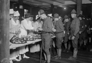 Defensive Prints: Canteen, 8th Coast Defense, between c1915 and 1918. Creator: Bain News Service