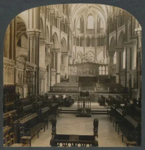Canterbury Prints: Canterbury Cathedral - Interior View, Canterbury, England, c1910. Creator: Unknown