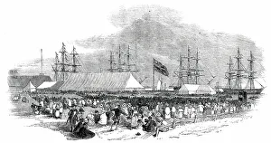 Settlers Prints: The Canterbury Colonists - scene at Gravesend, on Monday, 1850. Creator: Unknown