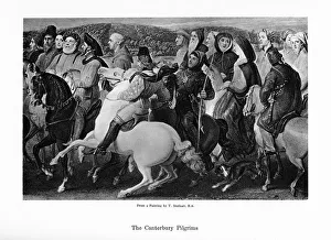 The Canterbury Tales Prints: The Canterbury pilgrims, 19th century