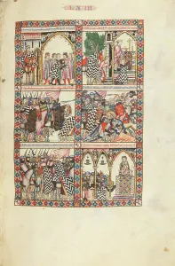 Monasterio De El Escorial Prints: Cantigas de Santa Maria - Codex Rico, ca 1280-1284. Creator: Anonymous