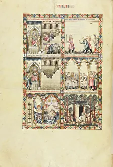Monasterio De El Escorial Prints: Cantigas de Santa Maria - Codex Rico, ca 1280-1284. Creator: Anonymous