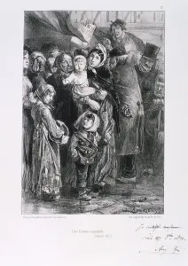 Clement Auguste Andrieux Prints: Cantine Nationale, Siege of Paris, Franco-Prussian War, January 1871. Artist: Auguste Bry
