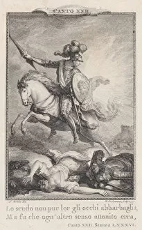 Charles Monnet Gallery: Canto 22, Stanza 86, from Orlando Furioso, 1772. 1772. Creator: Nicolas de Launay