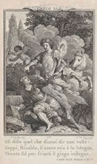 Charles Nicolas Cochin Ii Collection: Canto 42, Stanza 64, from Orlando Furioso, 1774. 1774. Creator: Nicolas de Launay