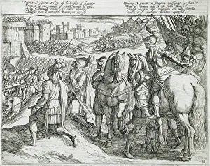 Gerusalemme Liberata Prints: Canto III, 16th century. Creator: Antonio Tempesta