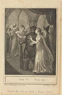 Masquerade Ball Gallery: Canto VI, Verse 294, 1803. Creator: William Blake