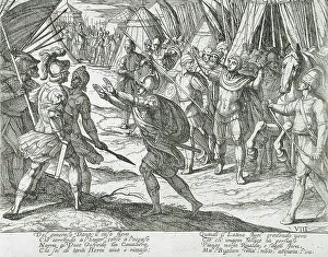 Gerusalemme Liberata Prints: Canto VIII, 16th century. Creator: Antonio Tempesta