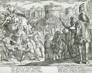 Gerusalemme Liberata Prints: Canto XI, 16th century. Creator: Antonio Tempesta