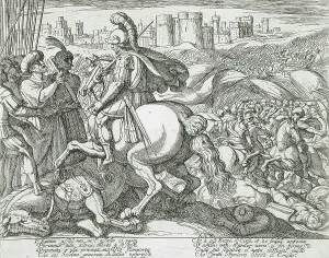 Gerusalemme Liberata Prints: Canto XX, 16th century. Creator: Antonio Tempesta