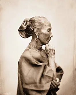 Hardship Prints: Canton, Kwangtung province, China: an old woman, 1869. Creator: John Thomson