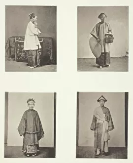 Groom Collection: A Canton Lady; The Ladys Maid; A Bride and Bridegroom, c. 1868. Creator: John Thomson