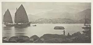 Junk Prints: A Canton Trading Junk, c. 1868. Creator: John Thomson