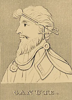 Canute I Gallery: Canute, (c995-1035), 1830. Creator: Unknown
