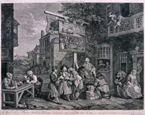 Bribery Collection: Canvassing for votes, 1757. Artist: Charles Grignion