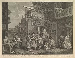 Canvassing Gallery: Canvassing for Votes, Plate II: Four Prints of an Election, February 20, 1757