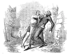 The Caorsin seizing Master Walter by the Throat, 1857. Creator: Unknown