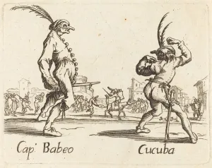 Commedia Dellarte Gallery: Cap. Babeo and Cucuba. Creator: Unknown