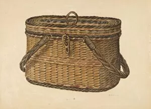 Basketry Gallery: Cap Basket, c. 1938. Creator: Samuel O. Klein