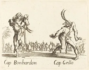Commedia Dellarte Gallery: Cap. Bonbardon and Cap. Grillo. Creator: Unknown