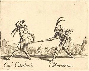 Buttocks Gallery: Cap. Cardoni and Maramao, c. 1622. Creator: Jacques Callot