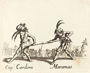 Commedia Dellarte Gallery: Cap. Cardoni and Maramao. Creator: Unknown