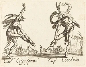 Commedia Dellarte Gallery: Cap. Esgangarato and Cap. Cocodrillo. Creator: Unknown