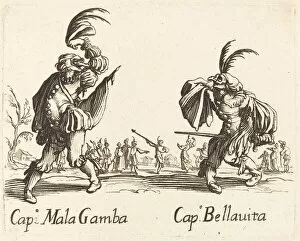 Commedia Dellarte Gallery: Cap. Mala Gamba and Cap. Bellavita. Creator: Unknown