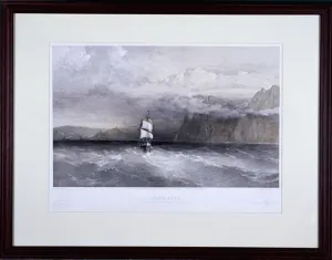 William Simpson Prints: Cape Aiya, Looking North Towards Balaklava, Crimea, Ukraine, 1855