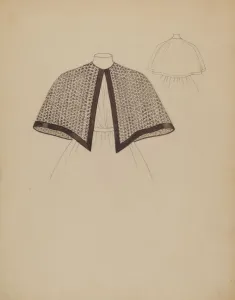 Rosalia Lane Prints: Cape, c. 1937. Creator: Rosalia Lane