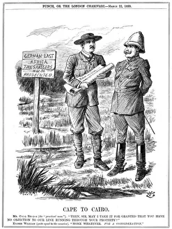 Negotiating Gallery: Cape to Cairo, 1899. Artist: John Tenniel