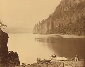 Supplies Gallery: Cape Horn, Columbia River, 1867. Creator: Carleton Emmons Watkins