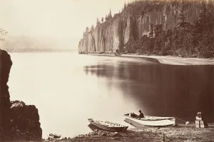 Watkins Carleton Emmons Prints: Cape Horn, Oregon, 1867, printed ca. 1876. Creator: Carleton Emmons Watkins