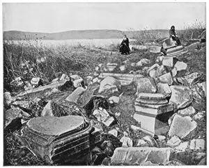 Capernaum Gallery: Capernaum, Galilee, Palestine, late 19th century. Artist: John L Stoddard