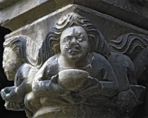 Galleries Gallery: Capital of one of the Gothic galleries of the cloister built between 1387-1401