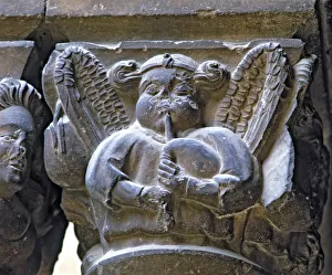 Galleries Gallery: Capital of one of the Gothic galleries of the cloister built between (1387 - 1401)